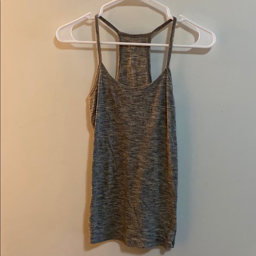Gray spaghetti strap tank top